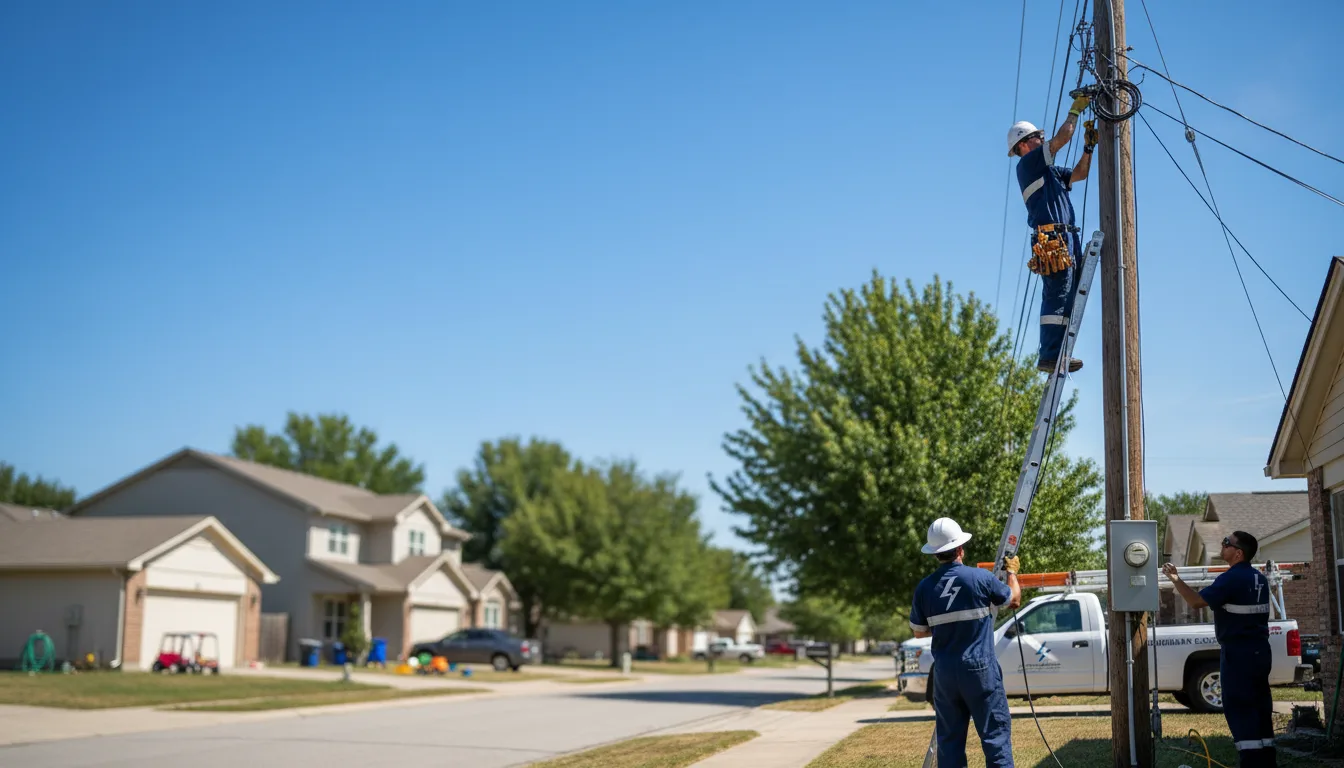 Residential electrician providing installation services in Oneida, AR